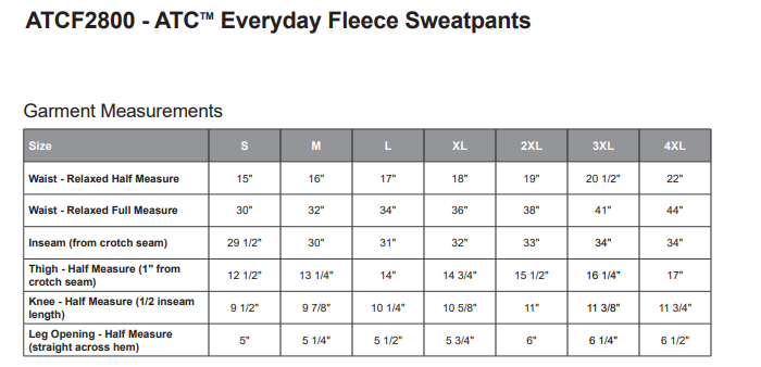 ATC™ EVERYDAY FLEECE SWEATPANTS. ATCF2800