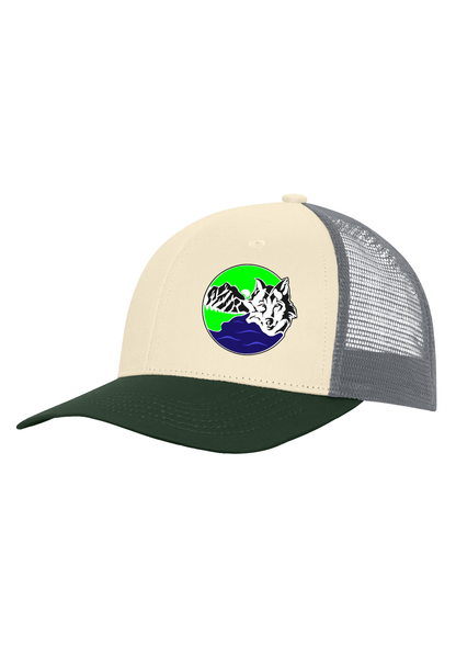 Tri Colored Trucker Snapback Cap