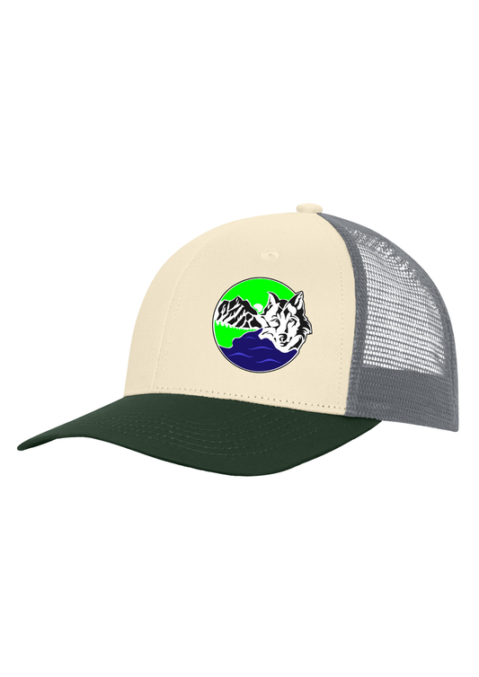 Tri Colored Trucker Snapback Cap